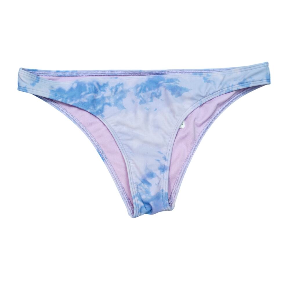 Hollister Purple Blue Water Color Bikini Bottom Swim Cheekie Womens Medium